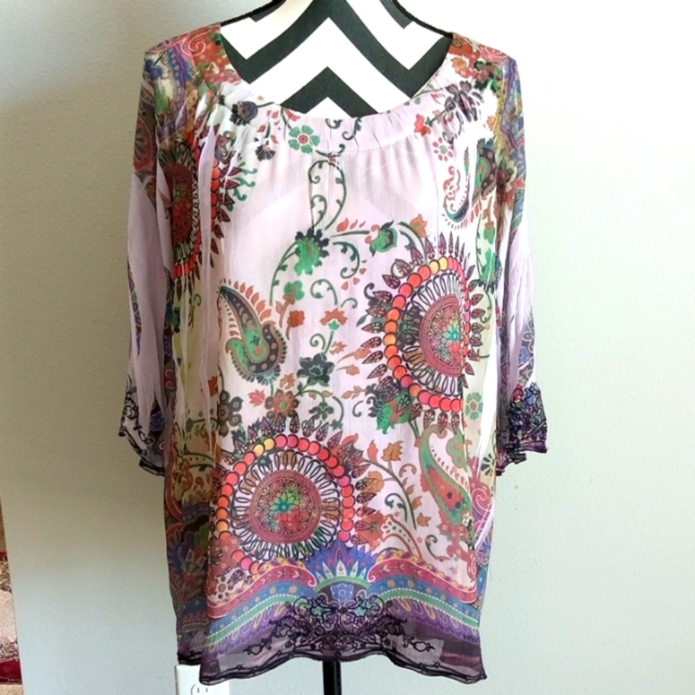 Purple Floral Top